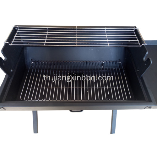 Trolley Charcoal Grill กลางแจ้งพร้อมโต๊ะข้าง